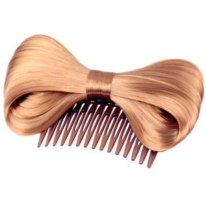 Bow Hair Extension Bowknot Brown Comb Clip Fashion Hairpiece Party 1