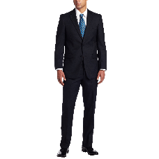 Cà vạt nam CV68 2 Button Side Vent Trim Fit Suit with Flat Front Pant